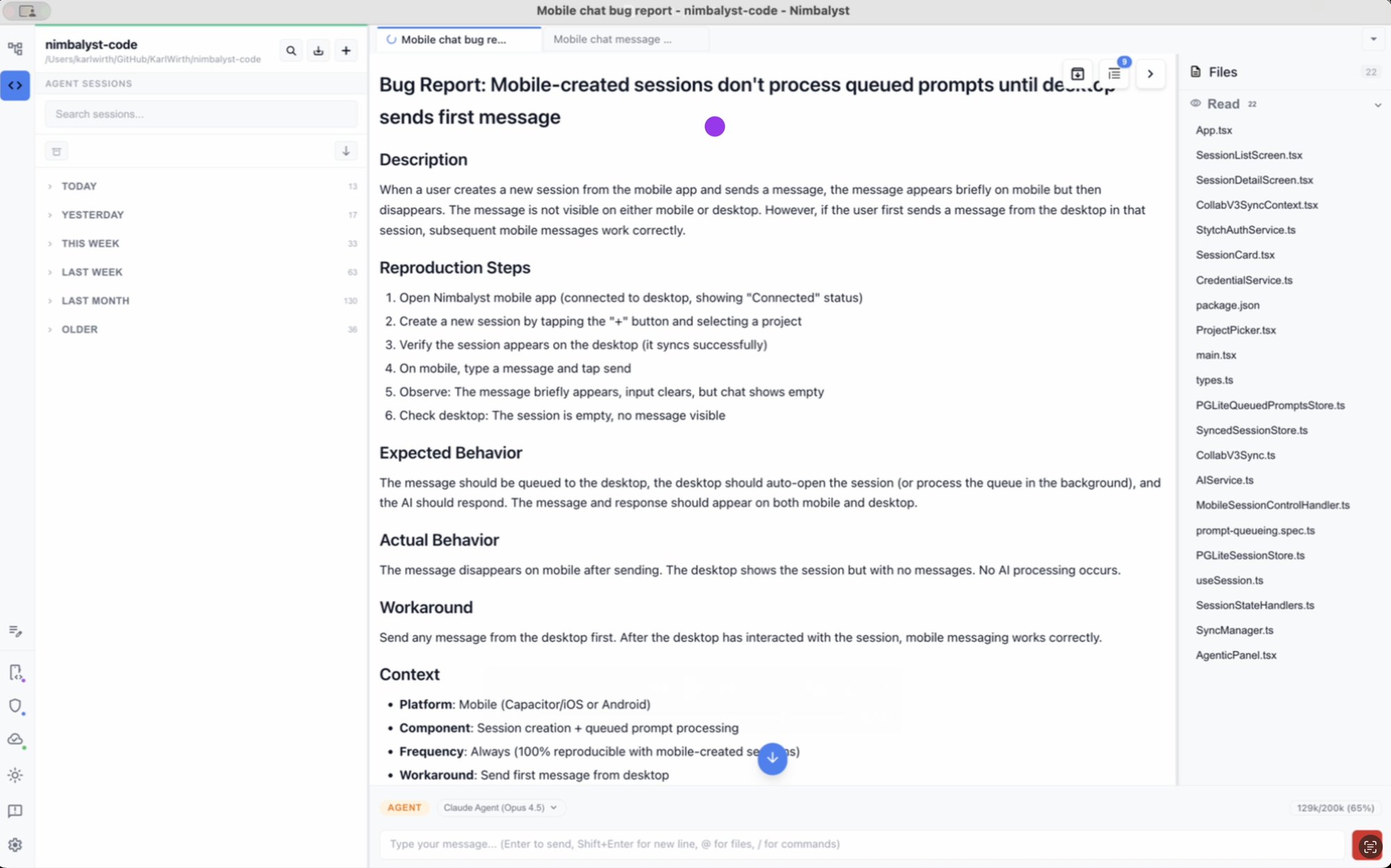 Bug Report Bug Report