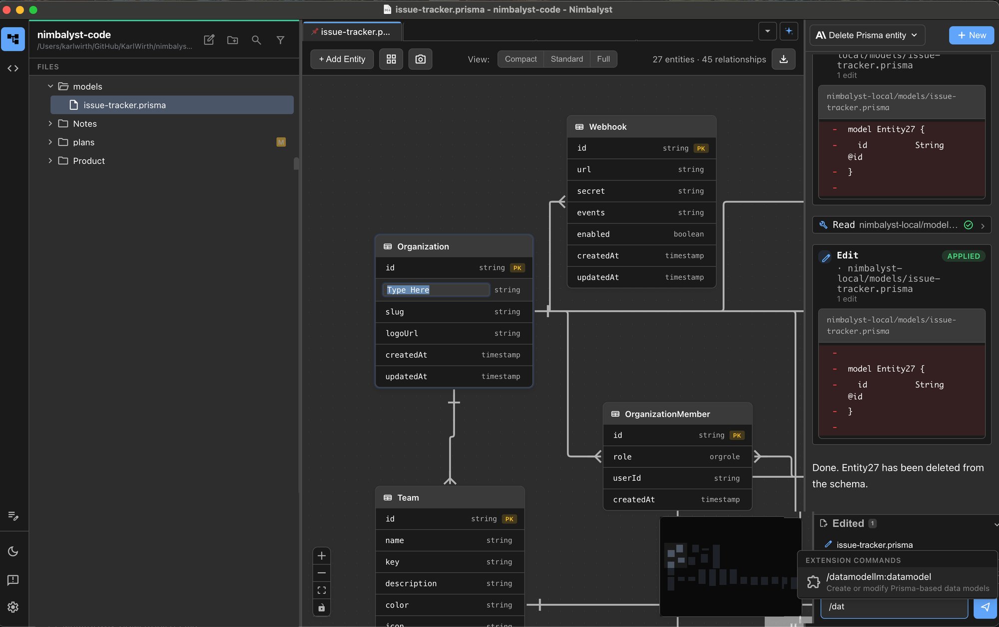 Data Model Dark Data Model Dark